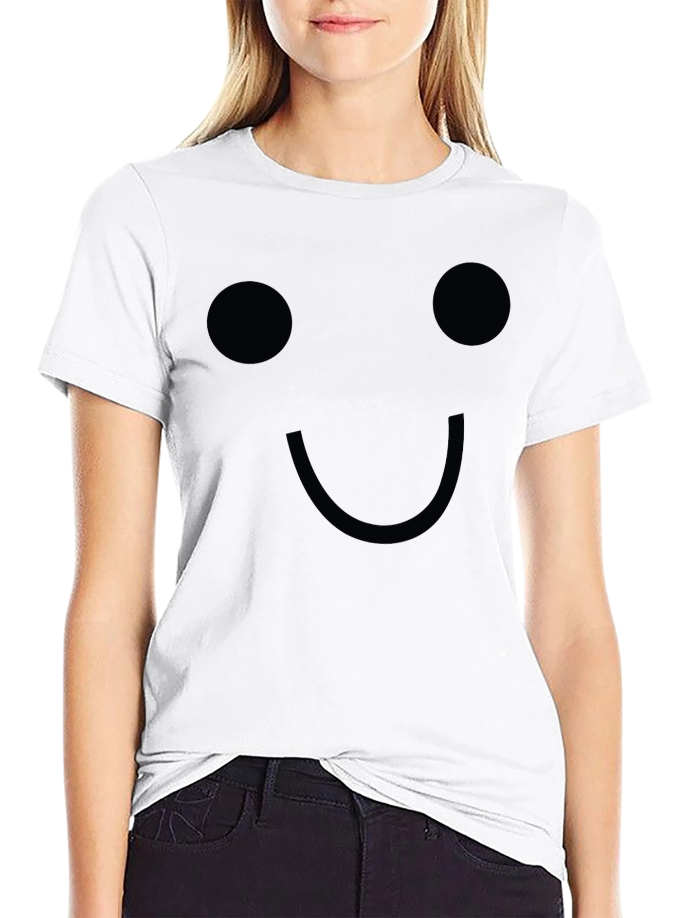 Smiley Face Graphic T-Shirt - Soft Cotton Tee