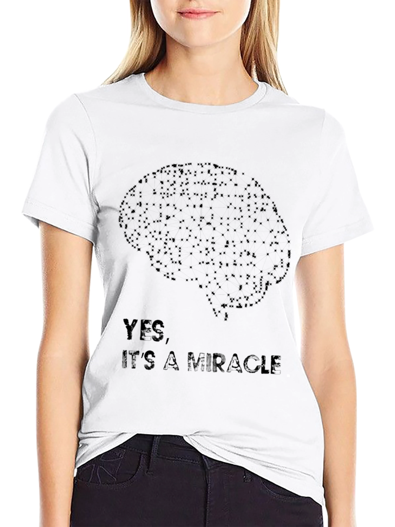 Brain Miracle Graphic T-Shirt - Black