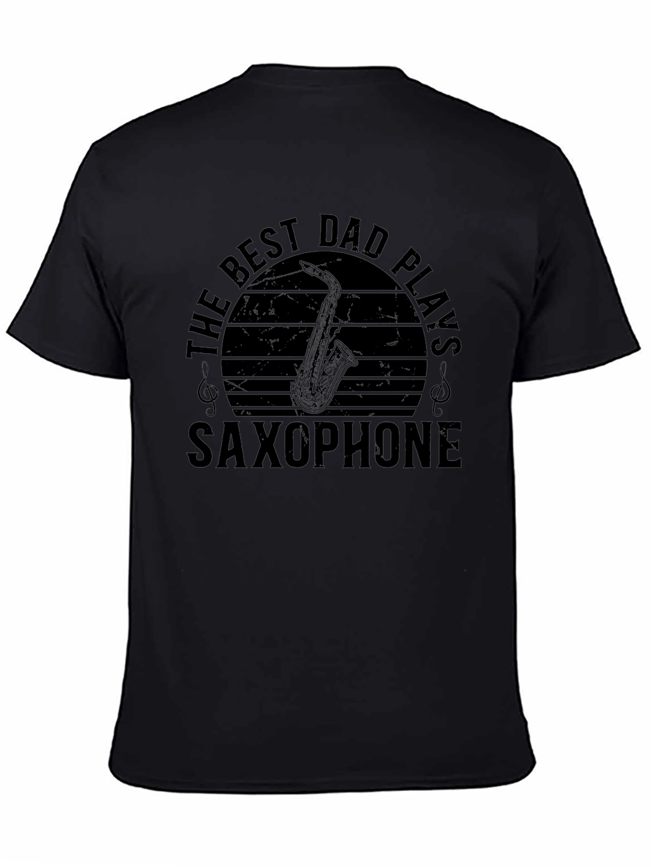 Best Dad Plays Saxophone Graphic Tee