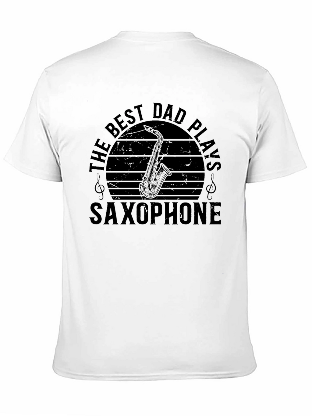 Best Dad Plays Saxophone Graphic Tee