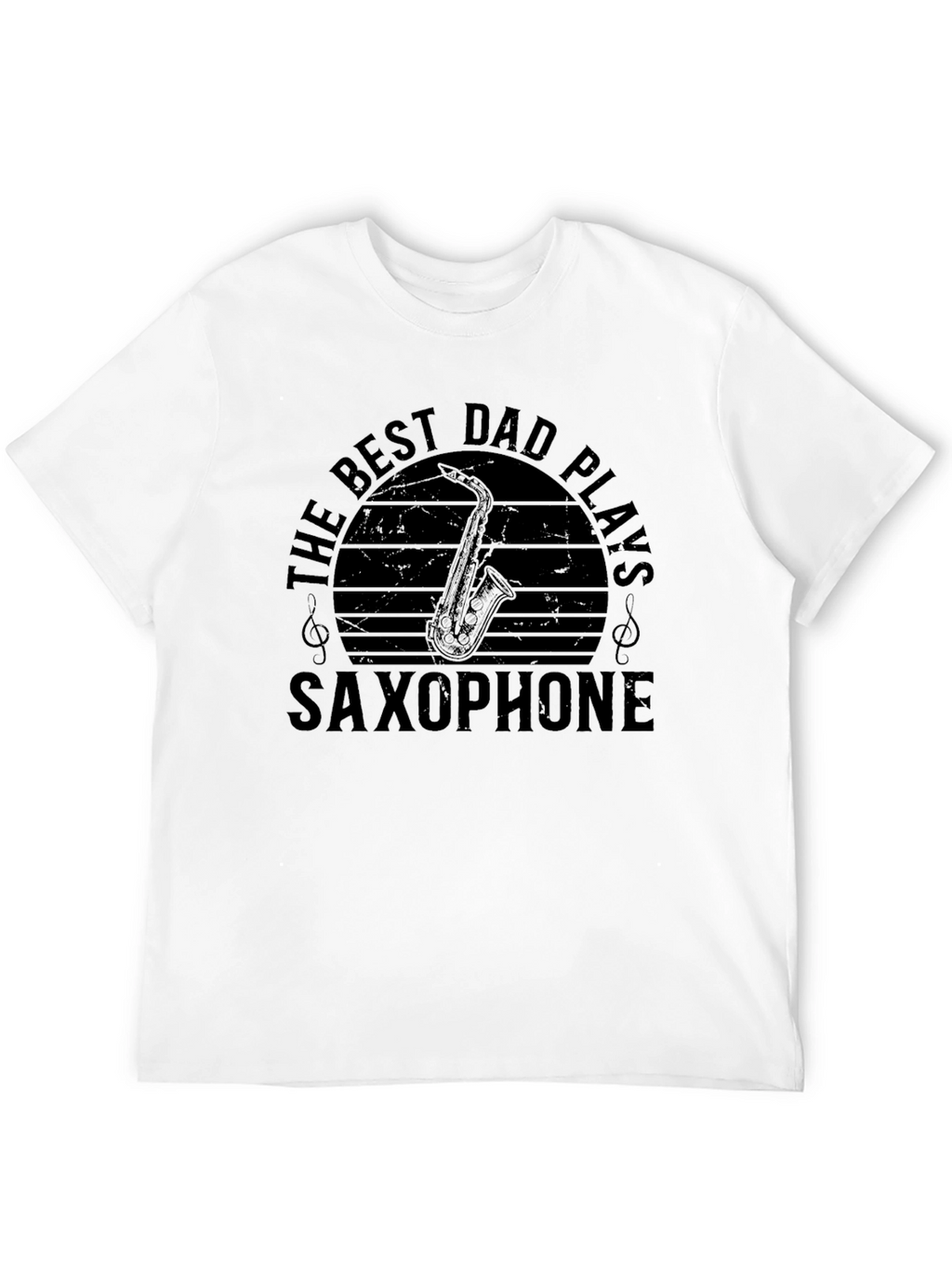 Best Dad Plays Saxophone Graphic Tee