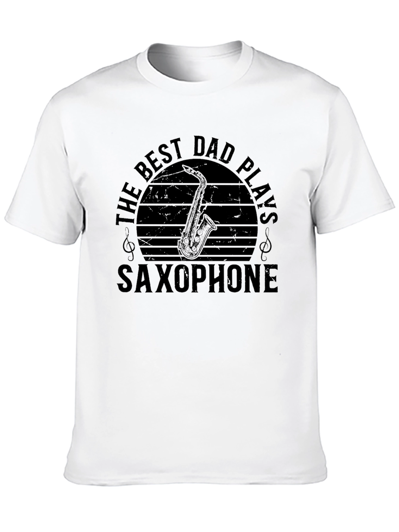 Best Dad Plays Saxophone Graphic Tee