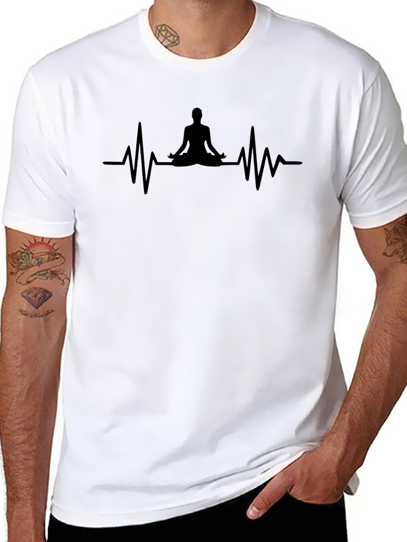 Yoga Heartbeat T-Shirt - Meditate in Style!