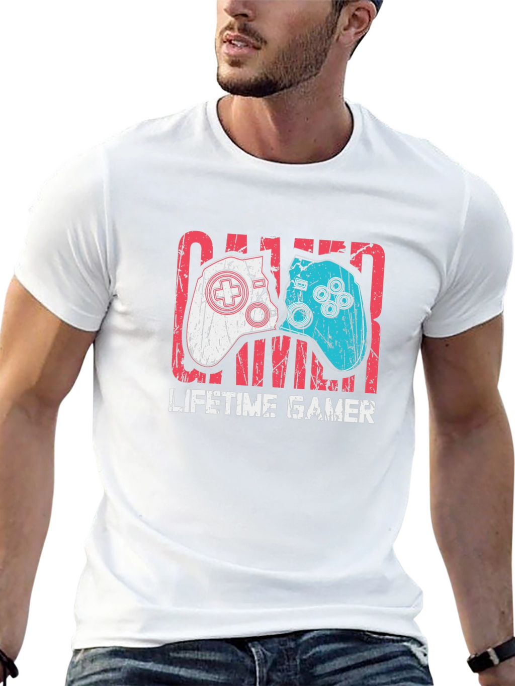 Lifetime Gamer Graphic Tee - Black Cotton