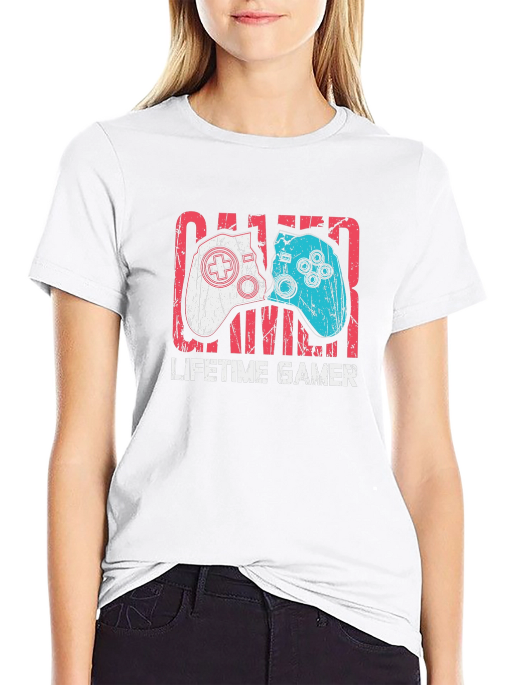 Lifetime Gamer Graphic Tee - Black Cotton