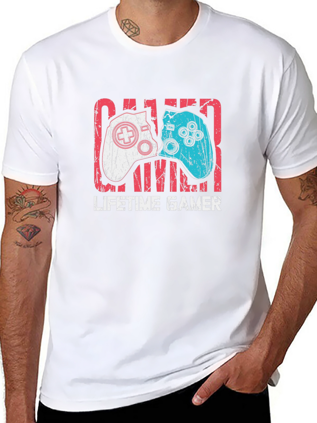 Lifetime Gamer Graphic Tee - Black Cotton