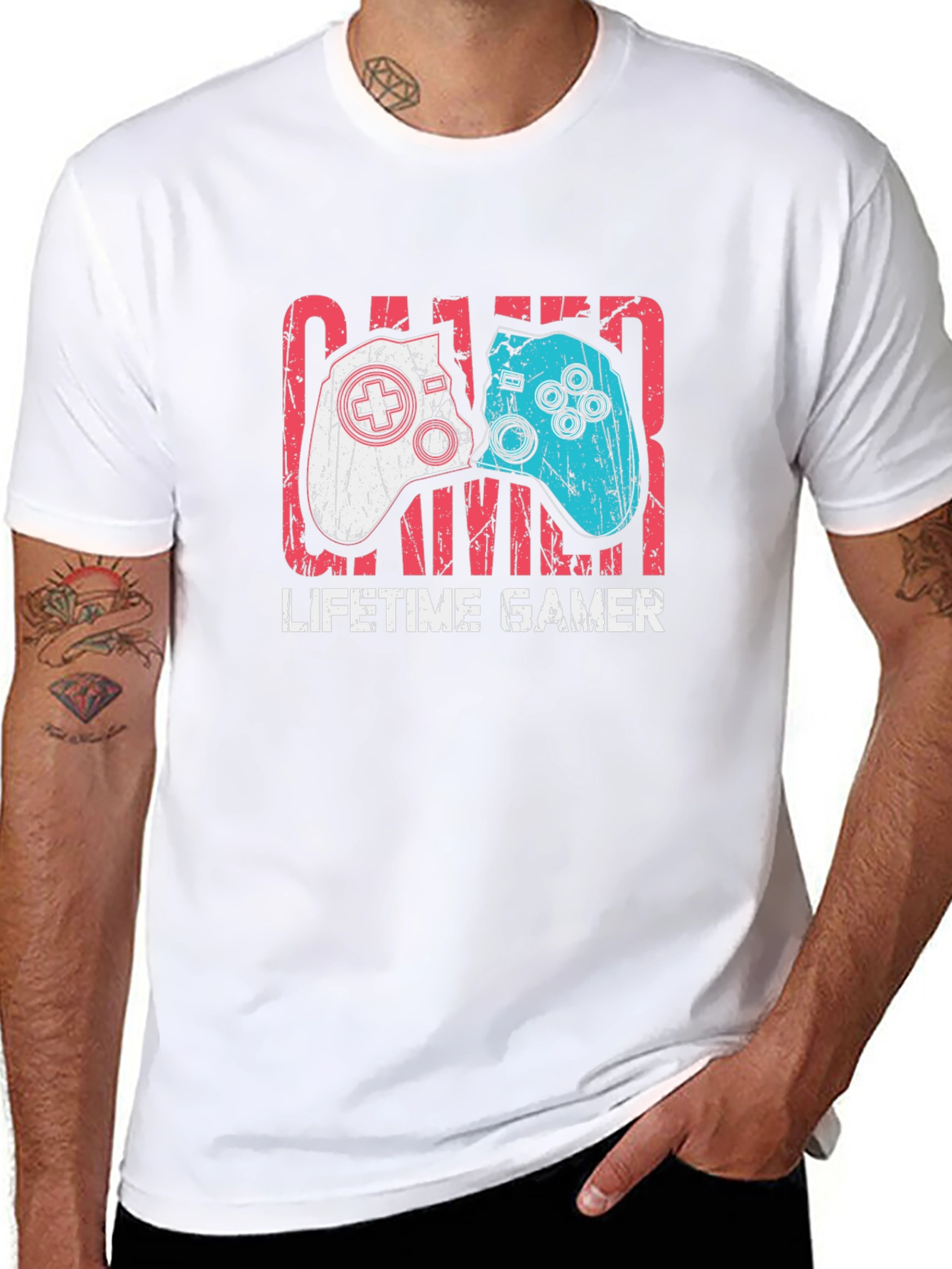 Lifetime Gamer Graphic Tee - Black Cotton