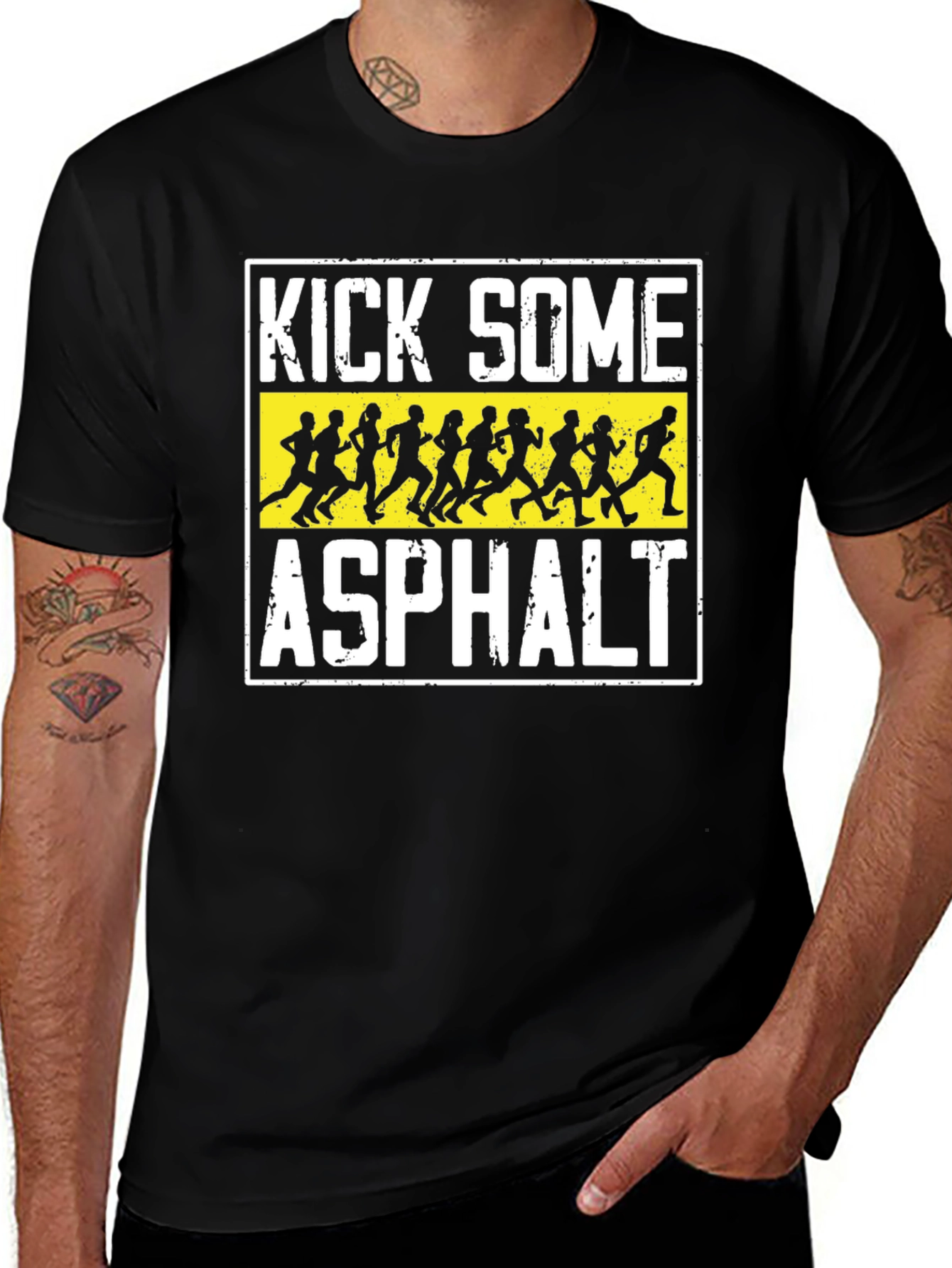 Kick Some Asphalt Running T-Shirt