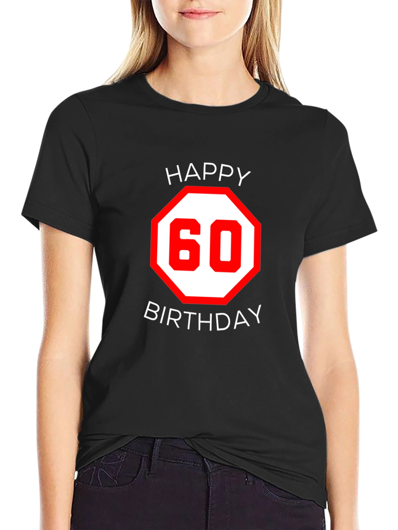 Happy 60th Birthday Black T-Shirt