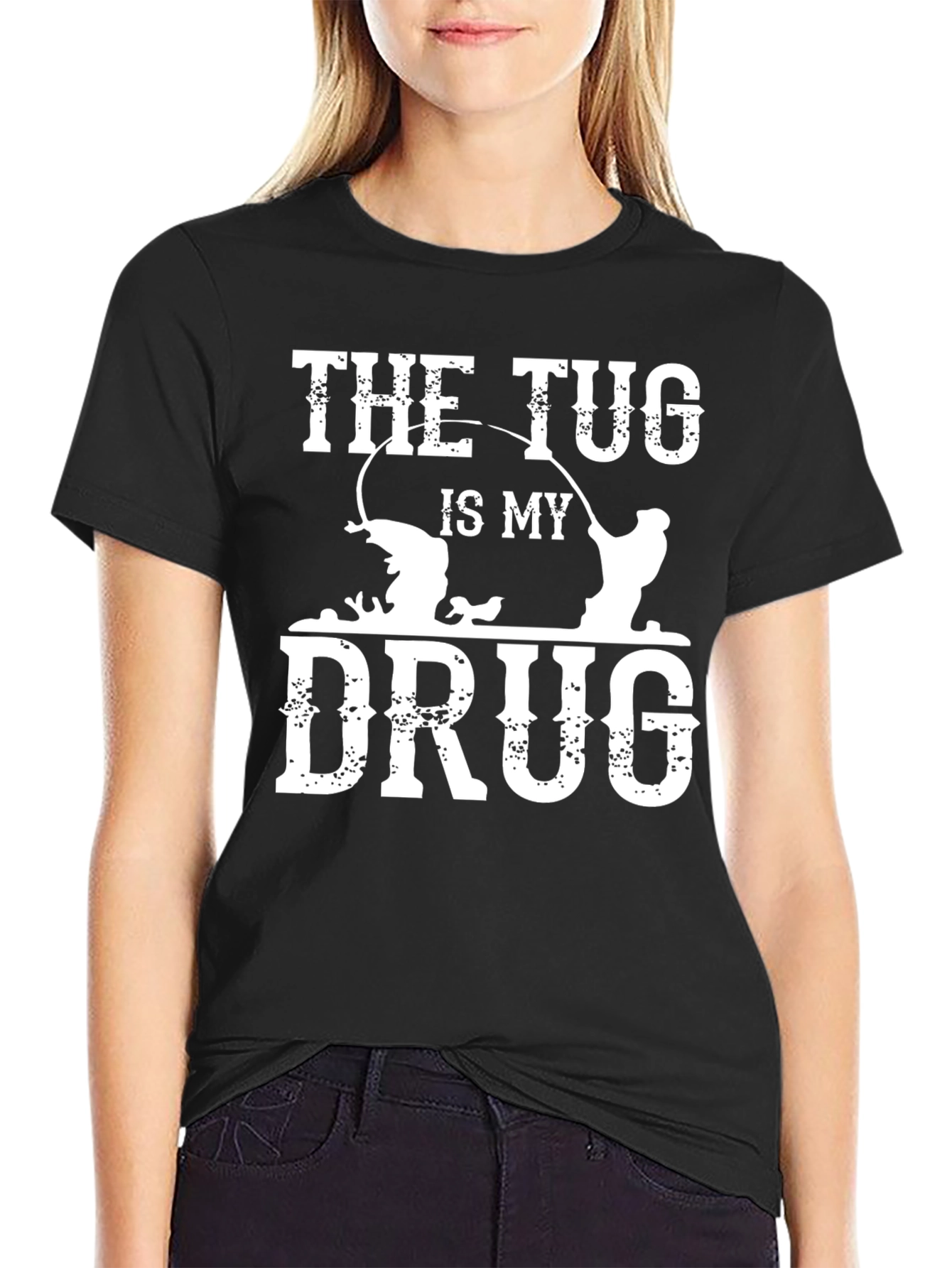 The Tug Is My Drug Fishing T-Shirt