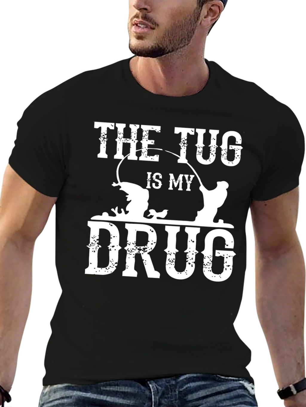 The Tug Is My Drug Fishing T-Shirt