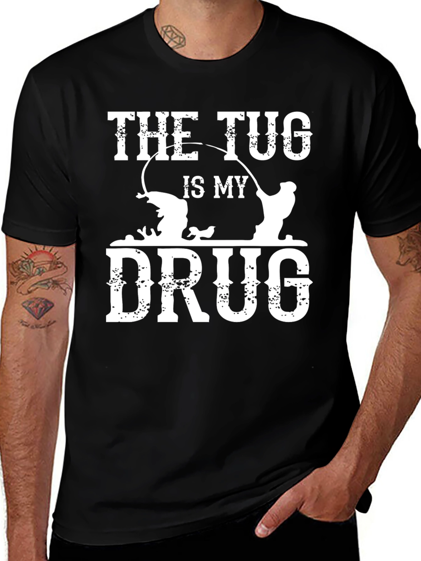 The Tug Is My Drug Fishing T-Shirt