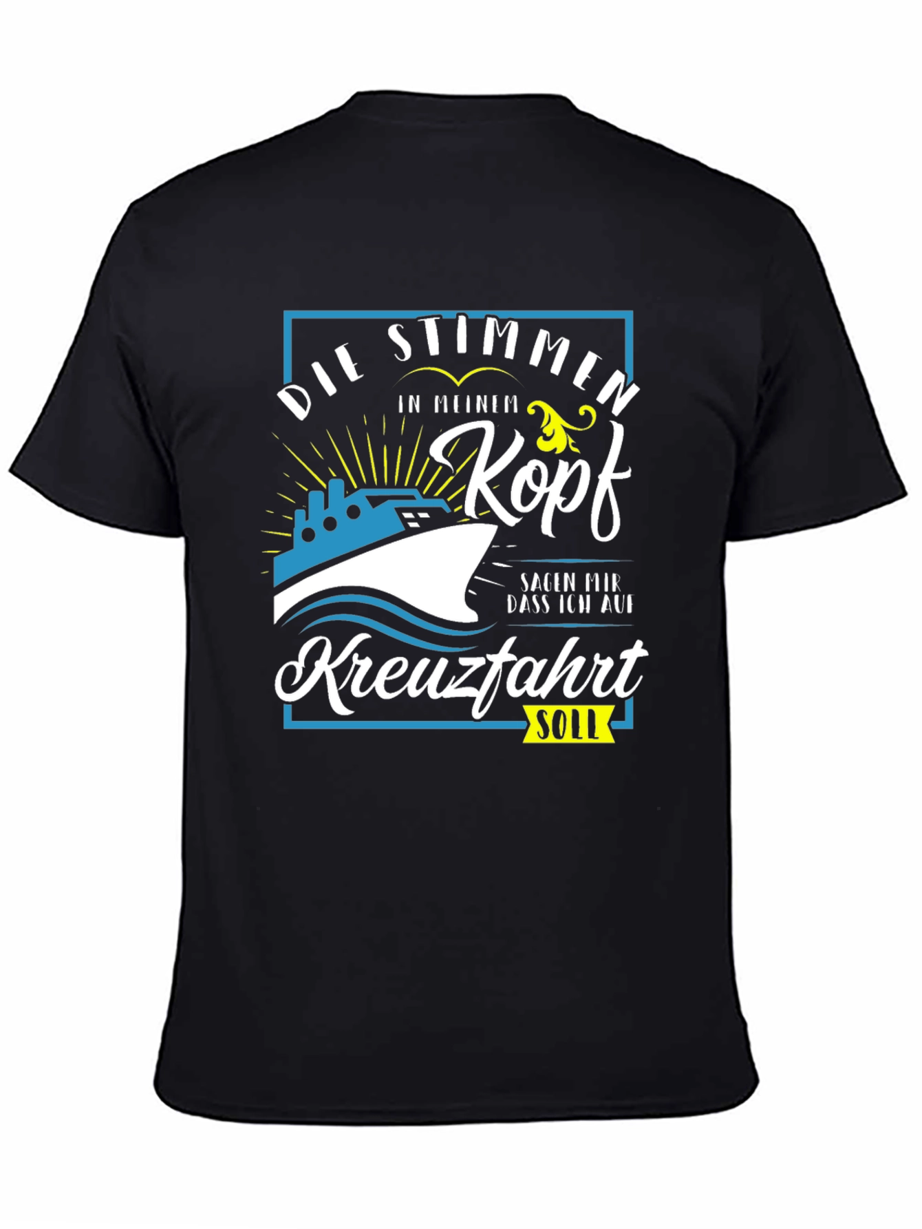 Funny German Cruise T-Shirt - Die Stimmen in Meinem Kopf