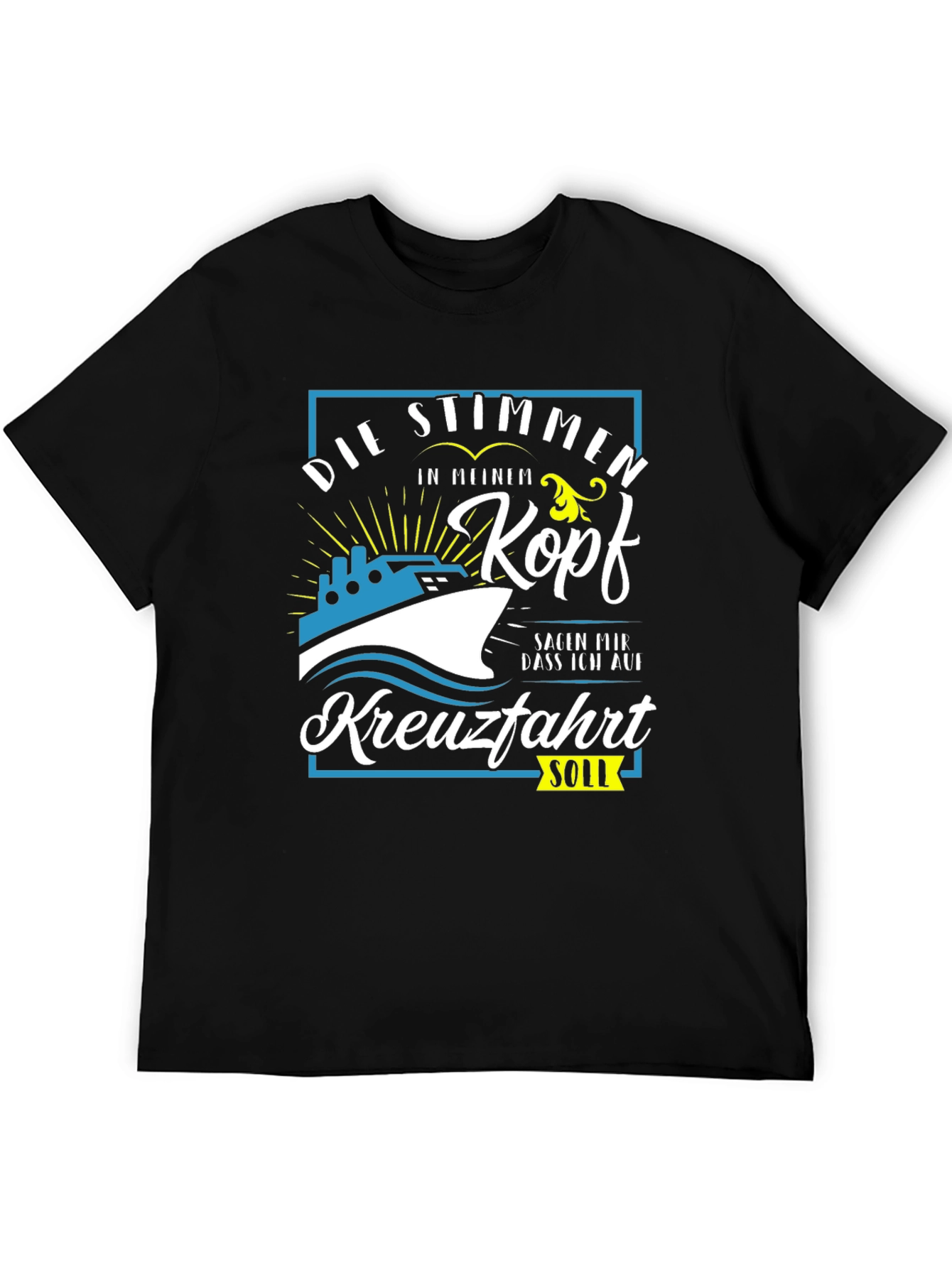 Funny German Cruise T-Shirt - Die Stimmen in Meinem Kopf