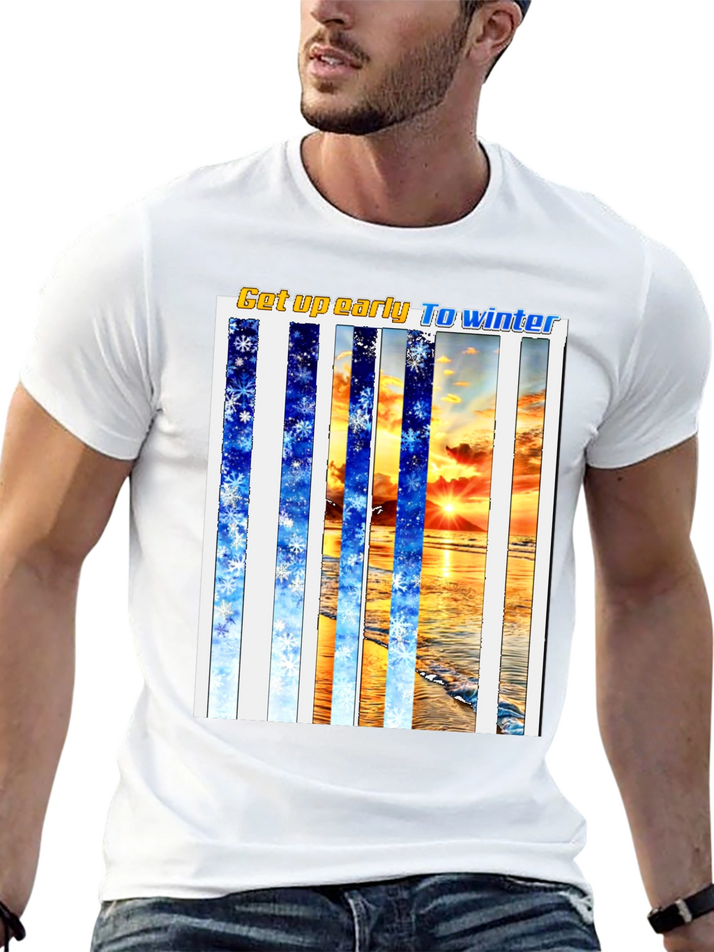 Winter Beach T-Shirt - Get Up Early