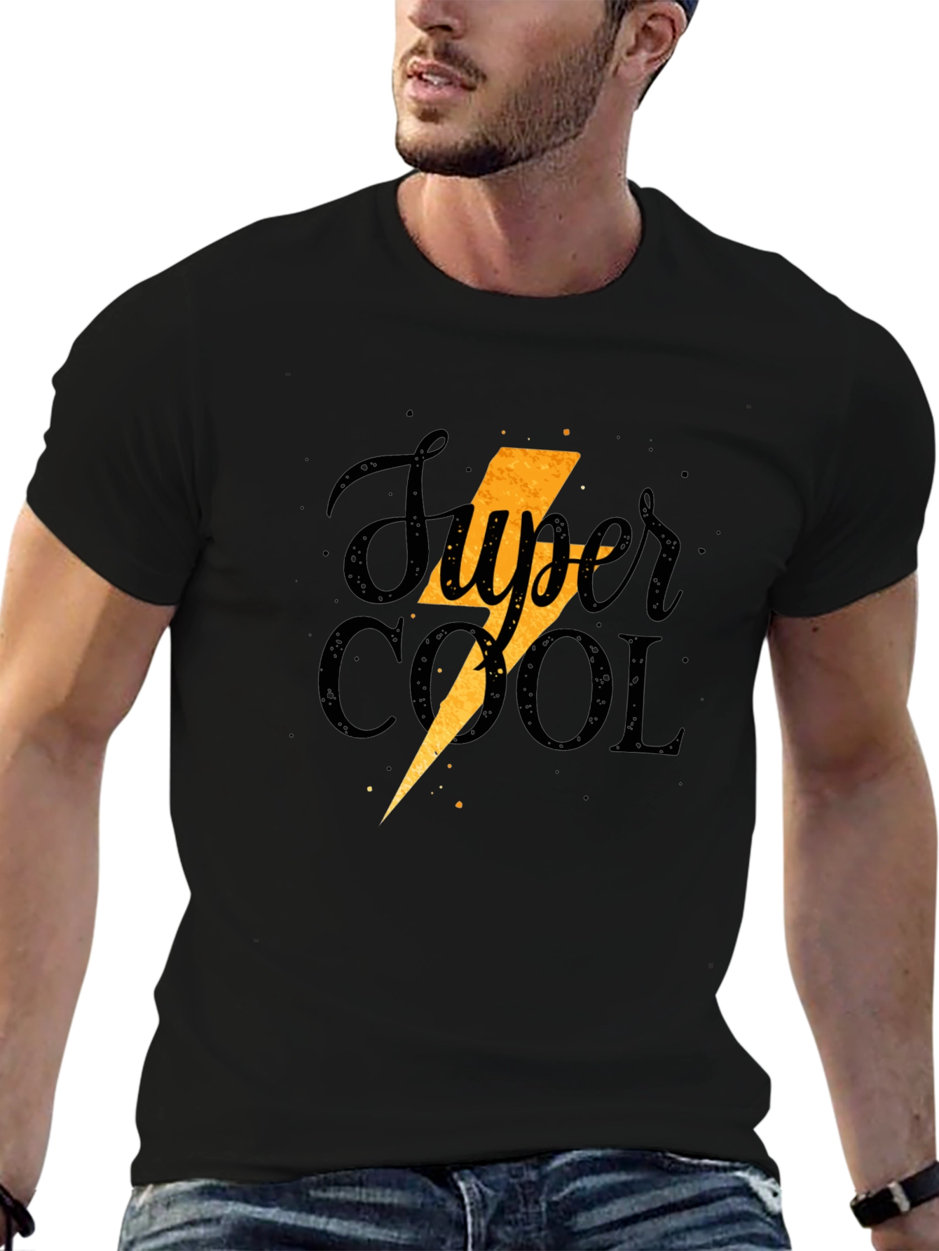 Super Cool Graphic Tee - Black