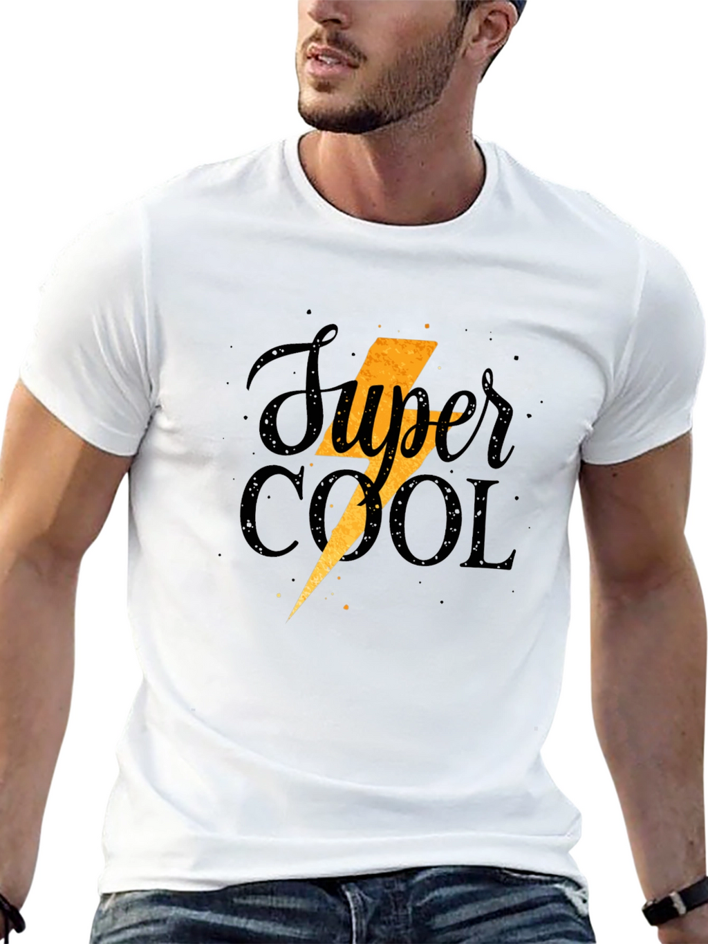 Super Cool Graphic Tee - Black