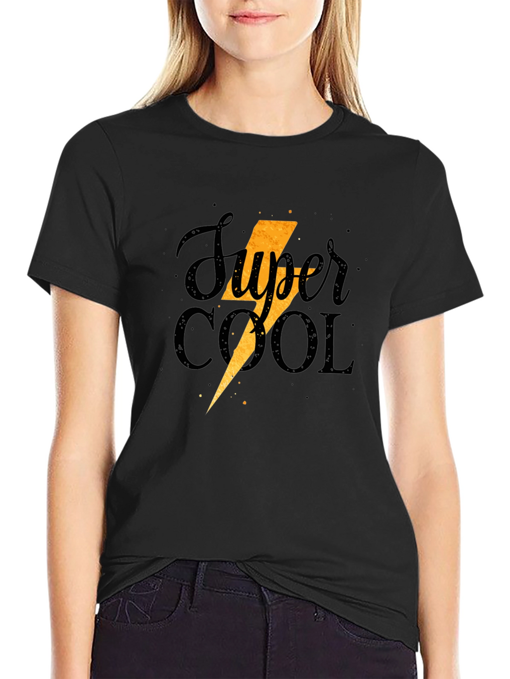 Super Cool Graphic Tee - Black