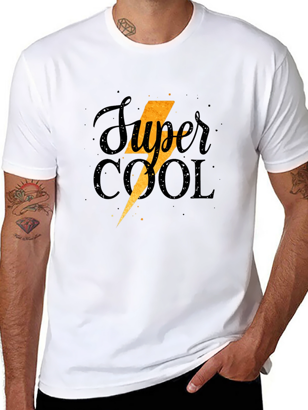 Super Cool Graphic Tee - Black