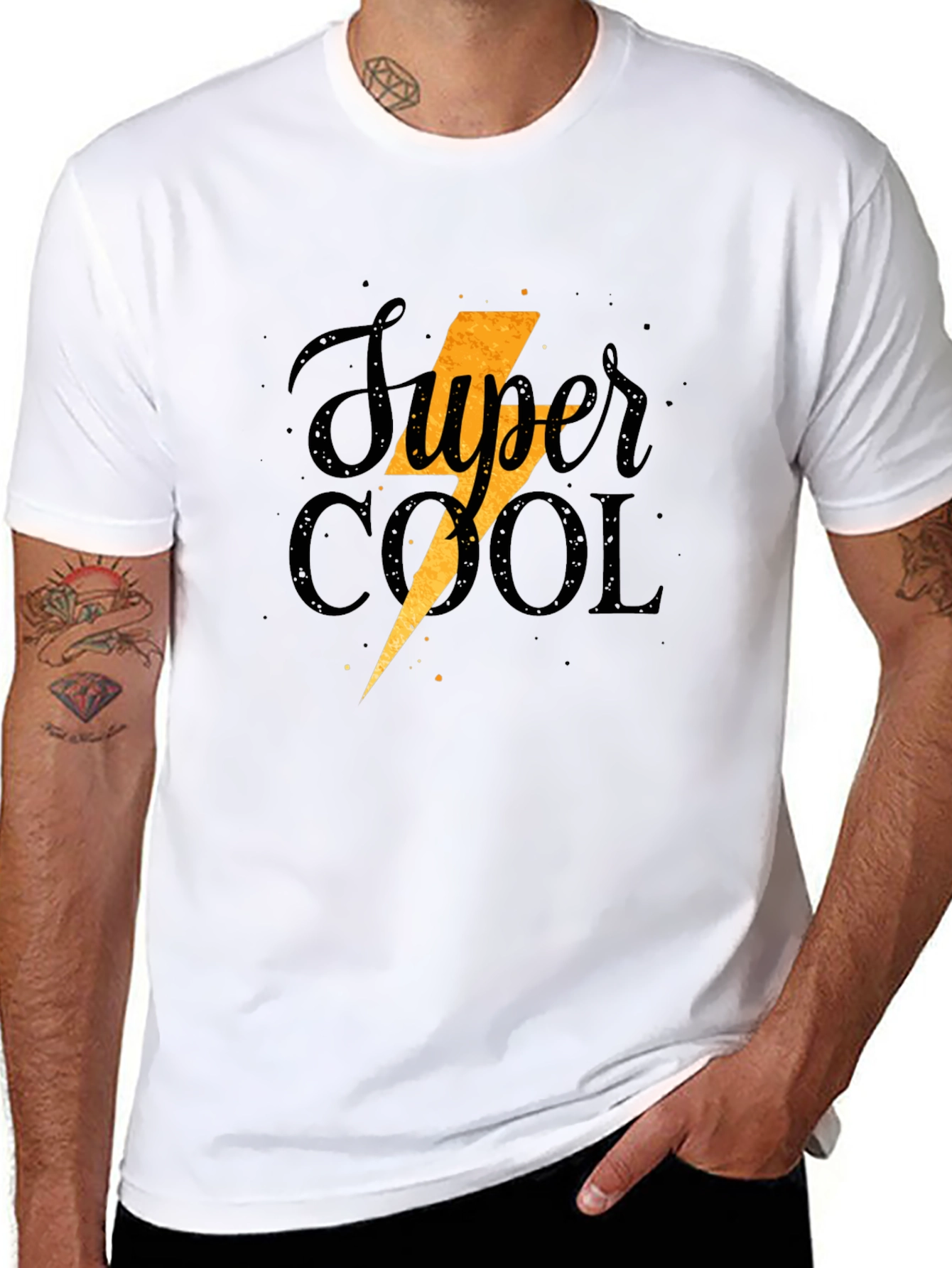 Super Cool Graphic Tee - Black