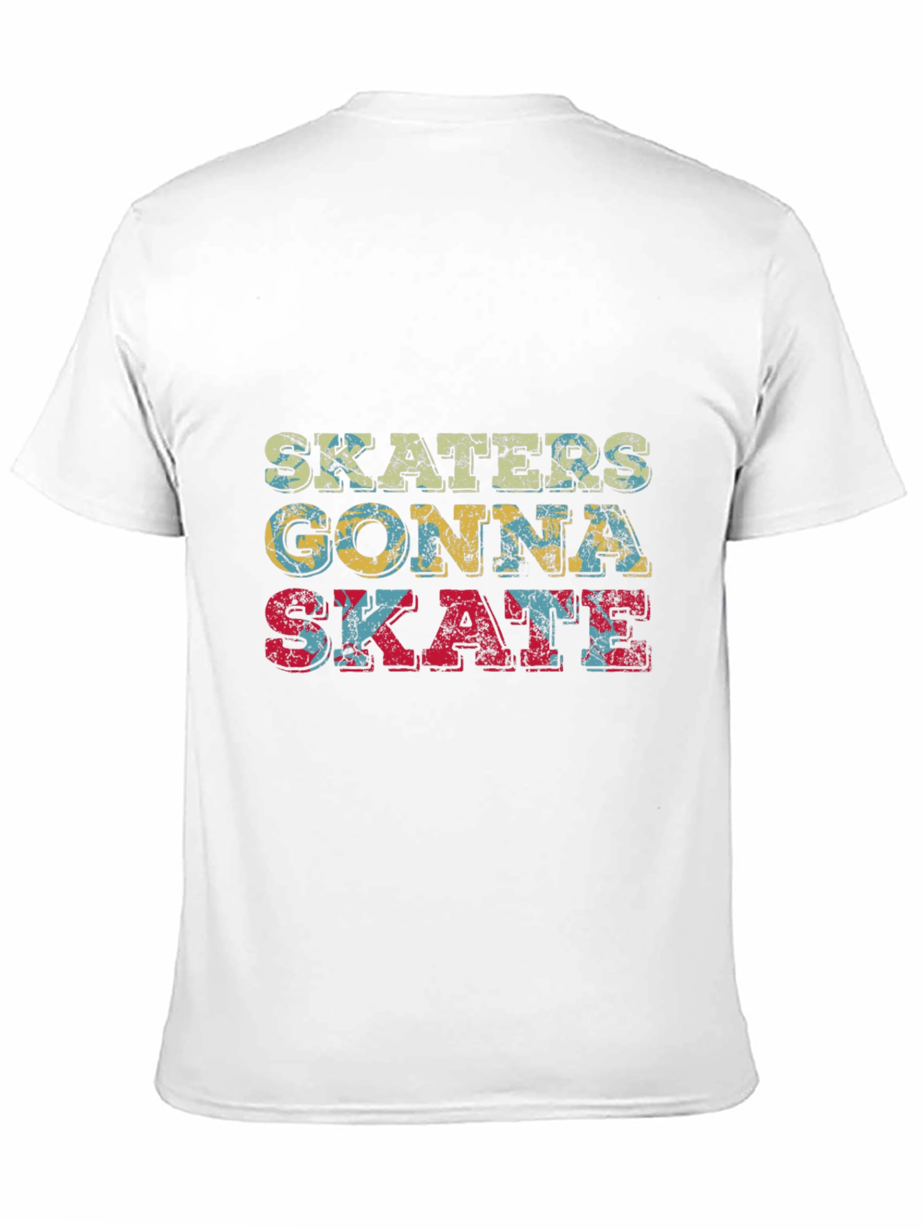 Skaters Gonna Skate Graphic Tee - Retro Style