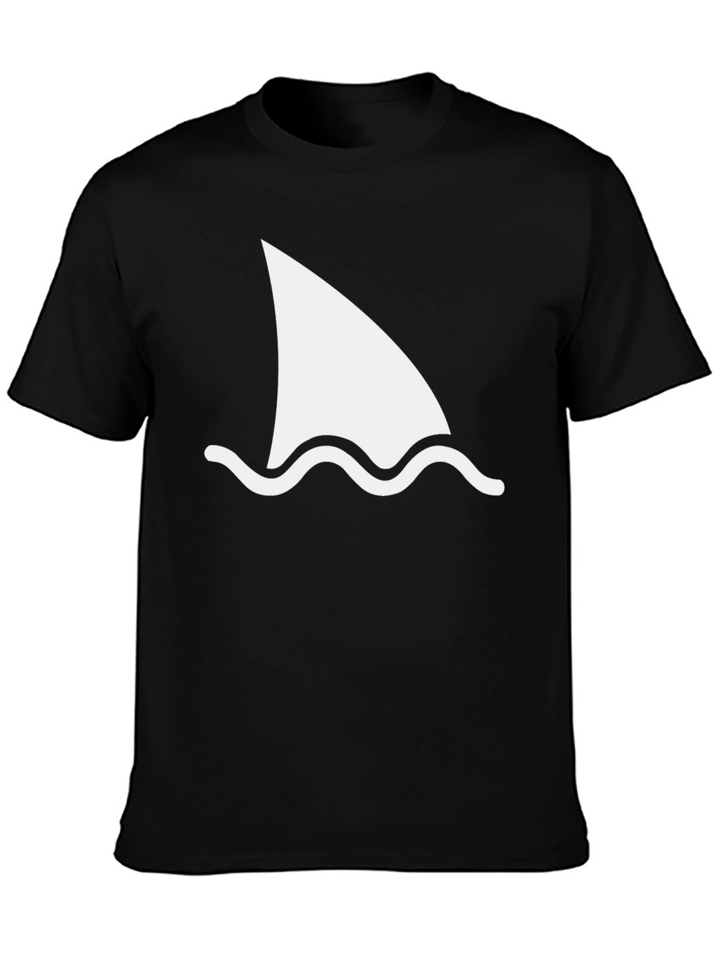 Shark Fin Graphic Tee - Black