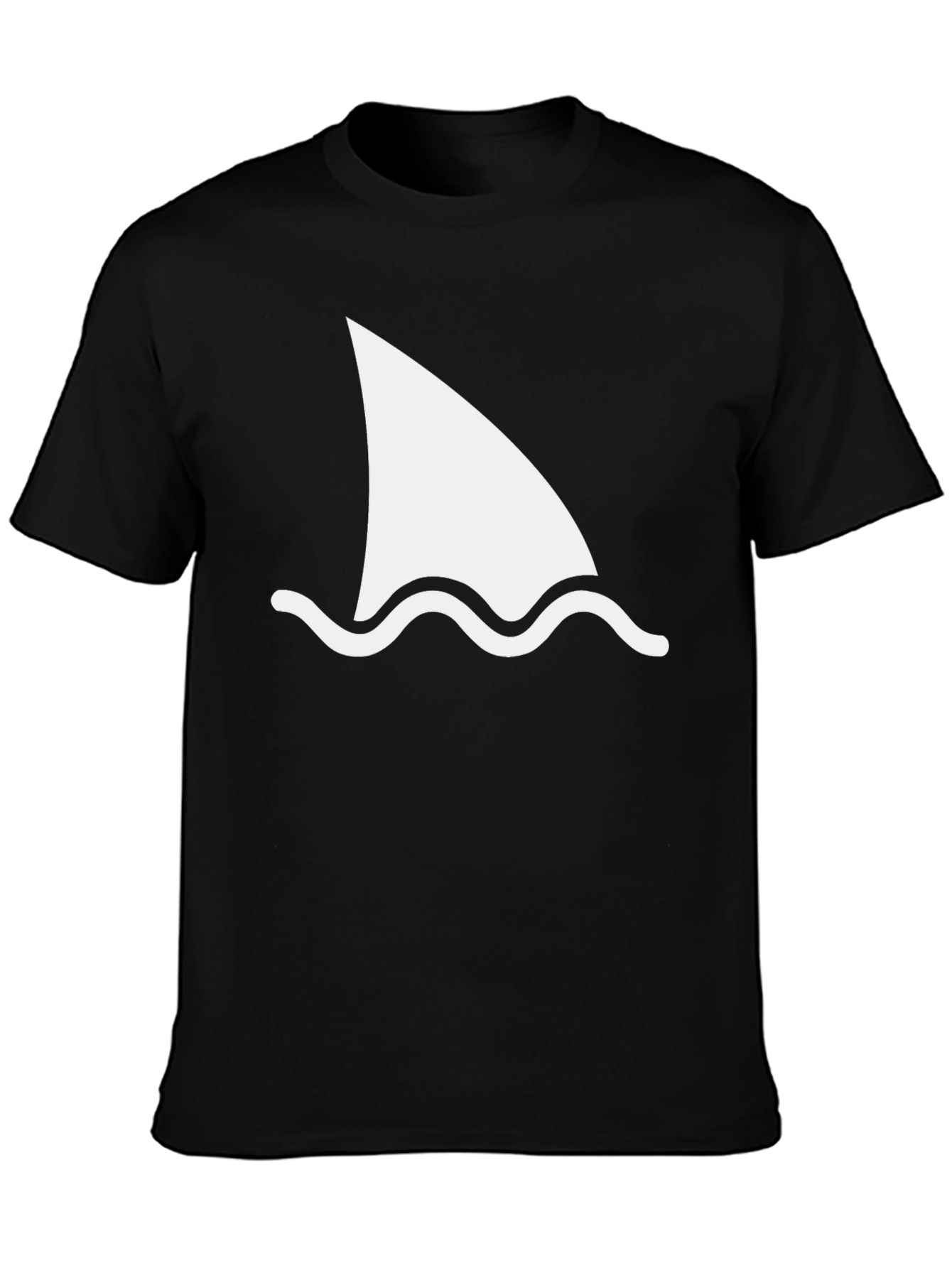 Shark Fin Graphic Tee - Black