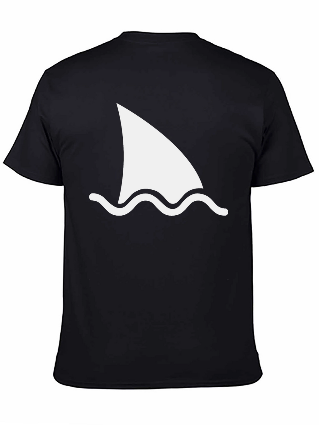 Shark Fin Graphic Tee - Black