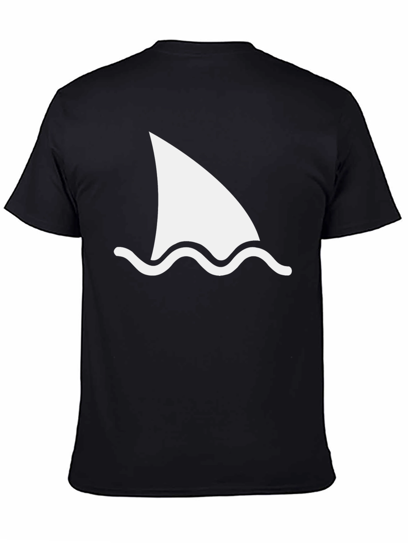 Shark Fin Graphic Tee - Black