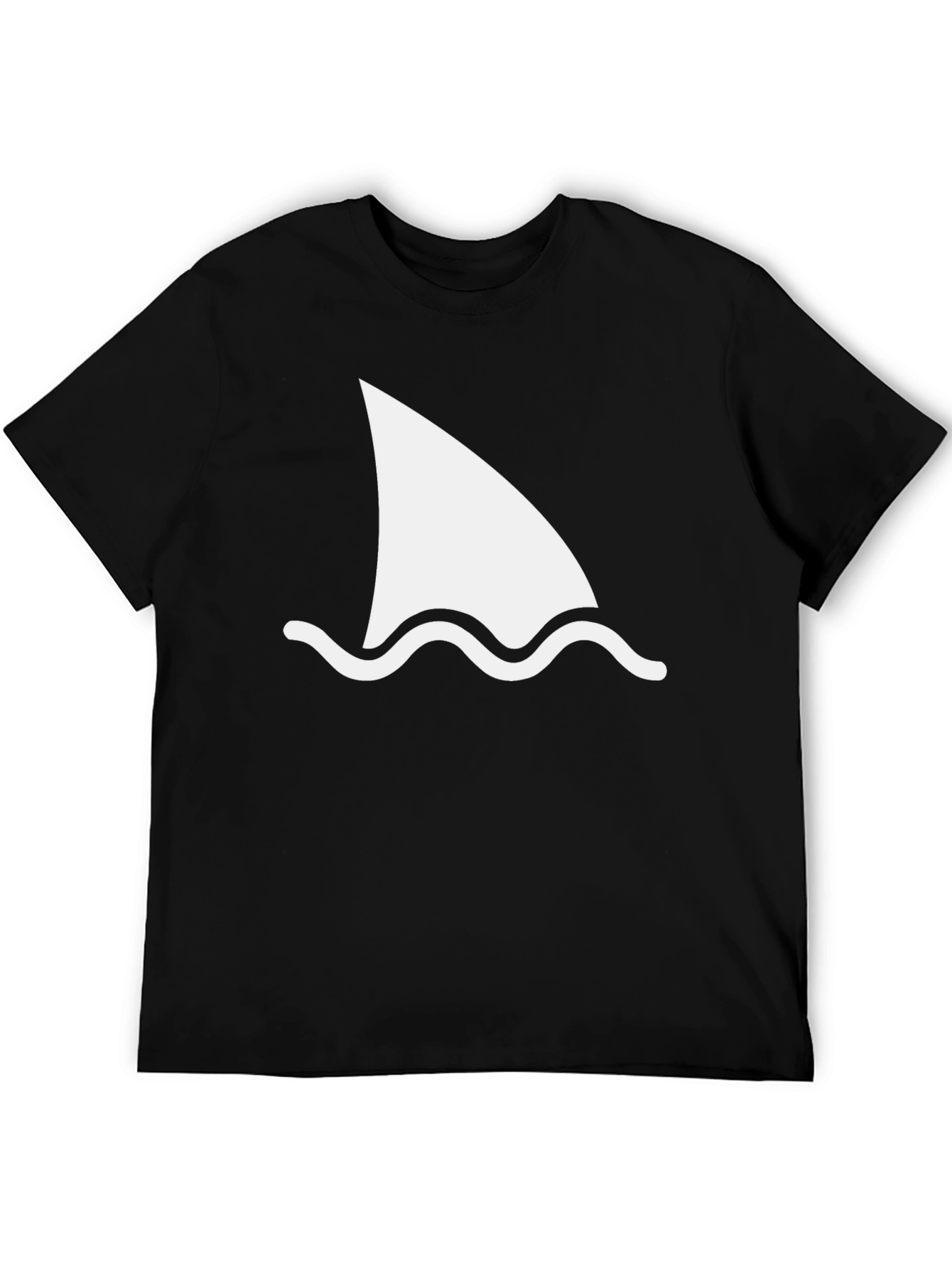 Shark Fin Graphic Tee - Black