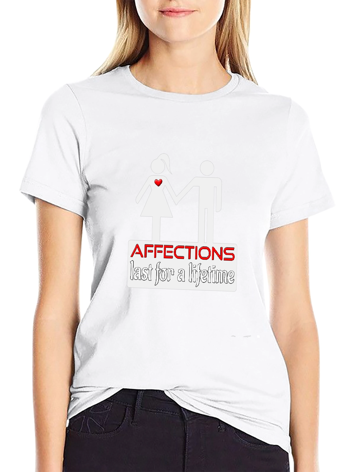 Affection Lasts a Lifetime Black T-Shirt