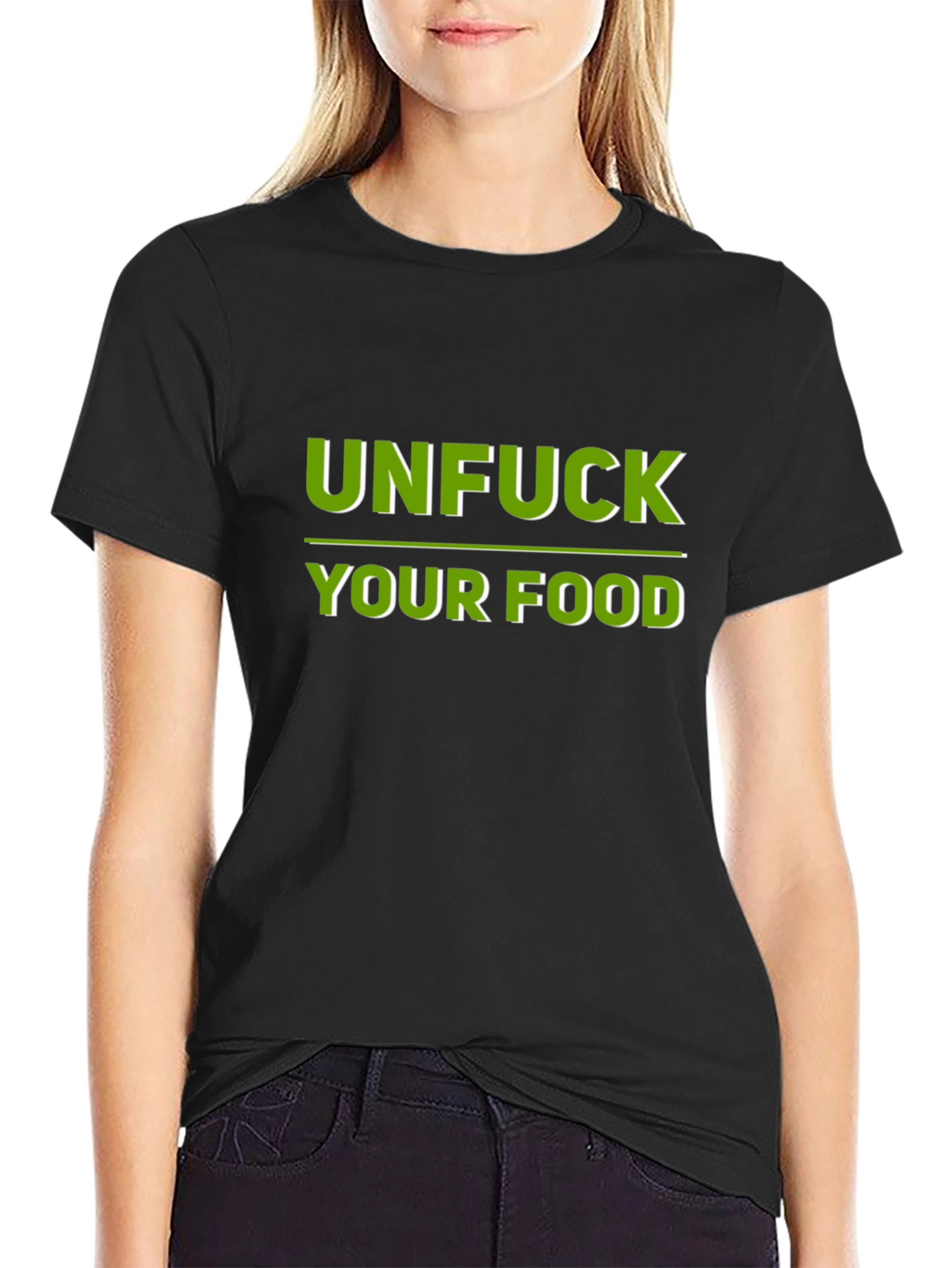 Unfuck Your Food Graphic Tee - Black
