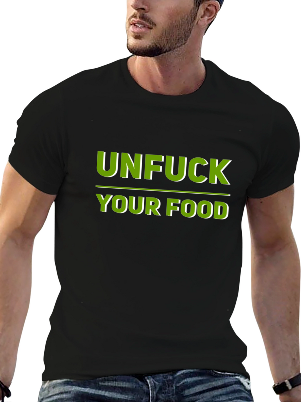Unfuck Your Food Graphic Tee - Black