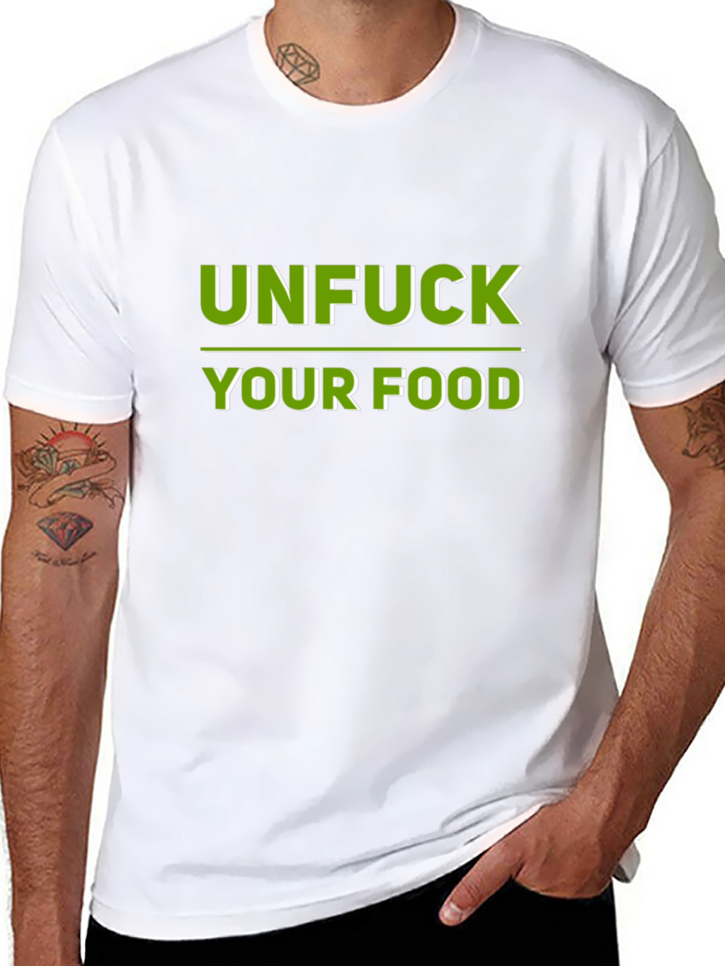 Unfuck Your Food Graphic Tee - Black