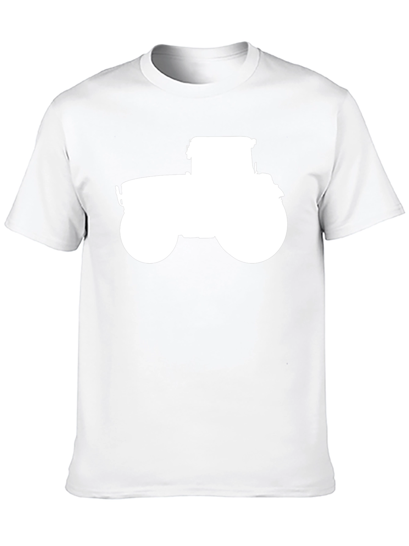 Tractor Graphic Tee - Black Cotton Casual Shirt