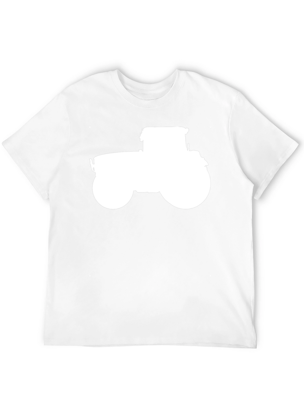 Tractor Graphic Tee - Black Cotton Casual Shirt