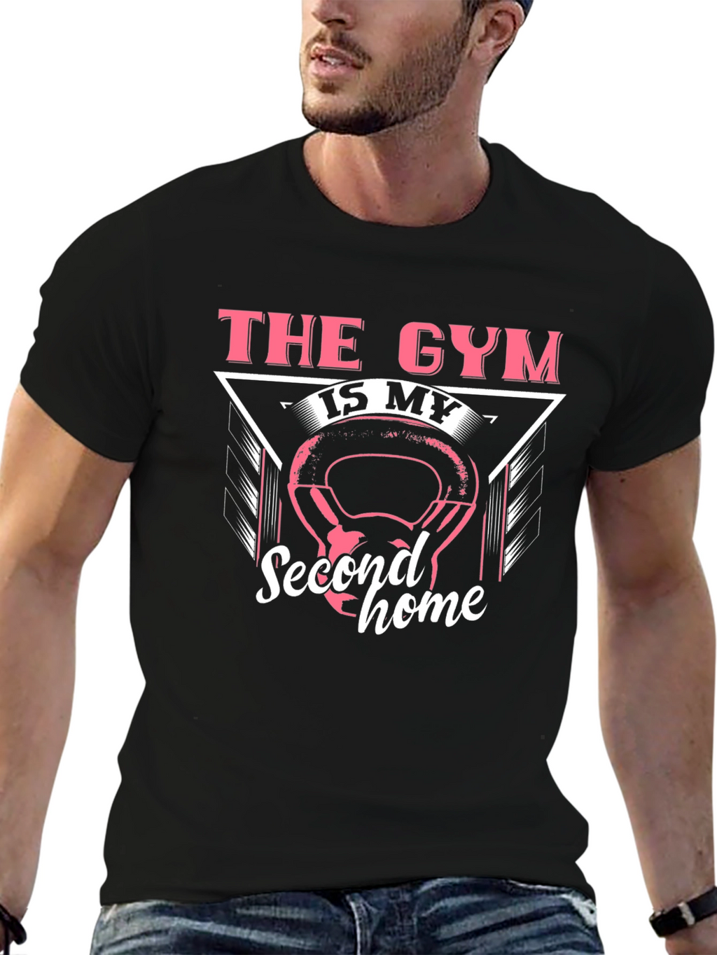 Gym is My Second Home Graphic Tee
