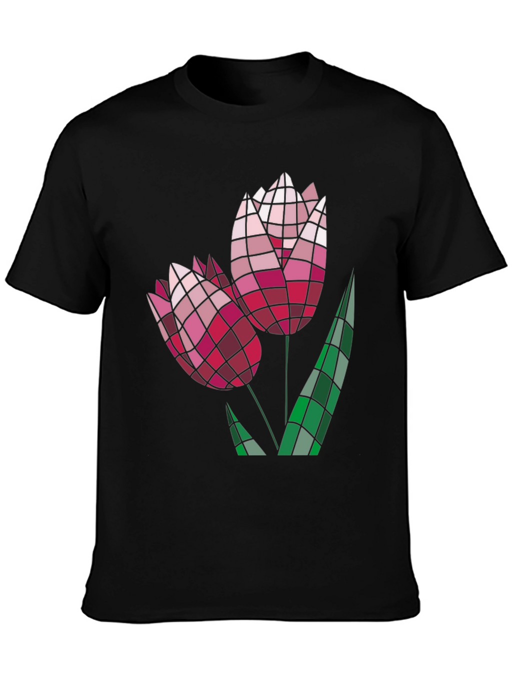Geometric Floral Tee