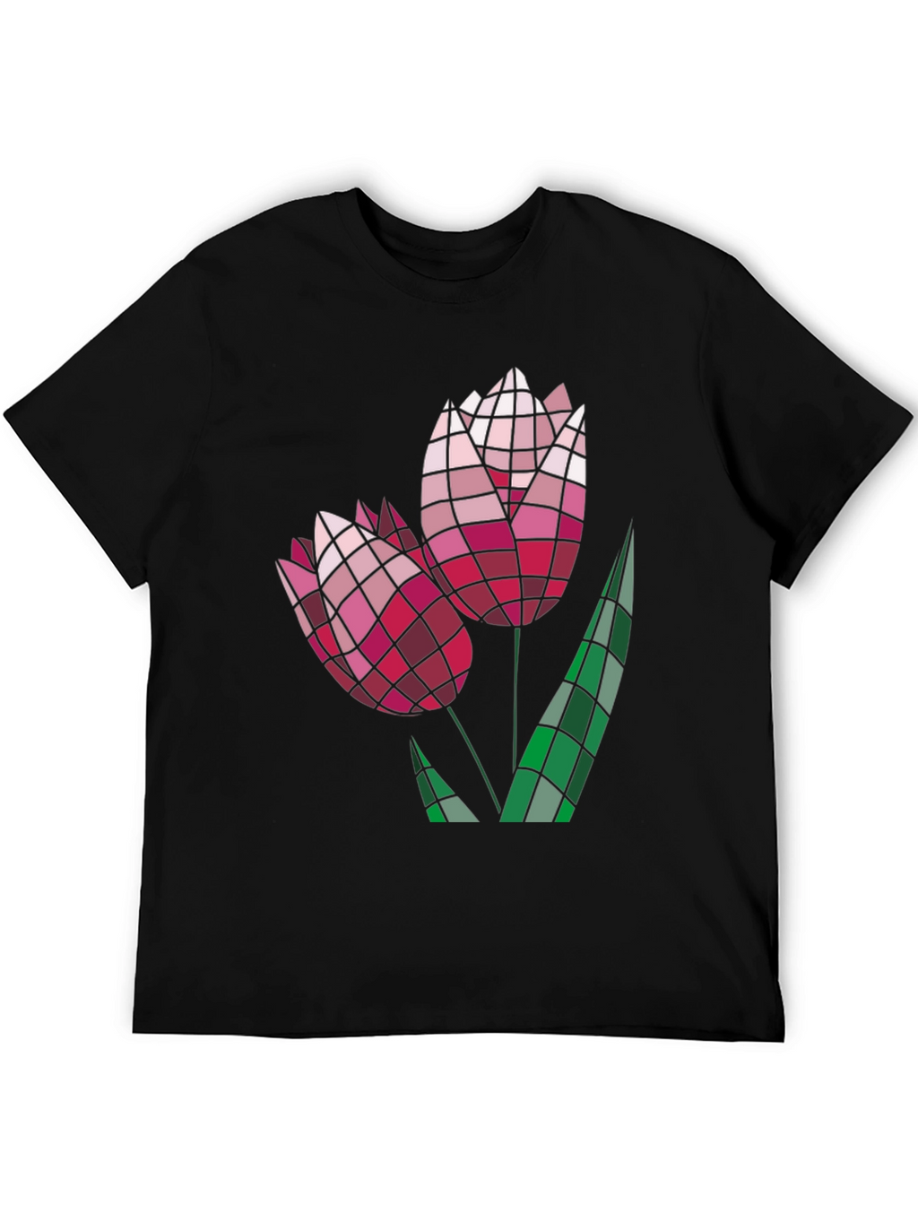 Geometric Floral Tee