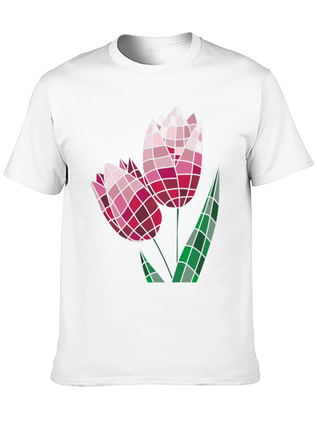 Geometric Floral Tee