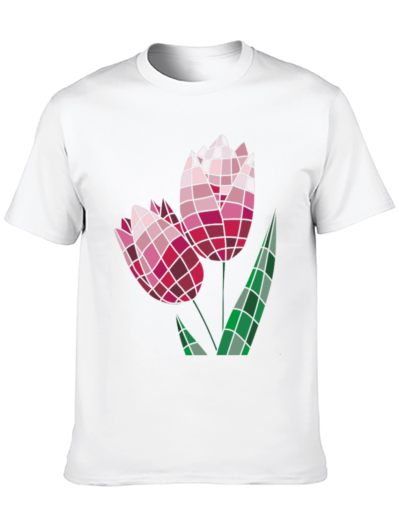 Geometric Floral Tee