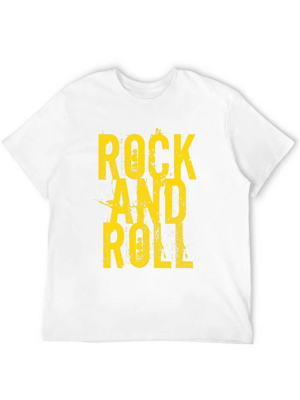 Rock and Roll Graphic Tee - Black Cotton T-Shirt