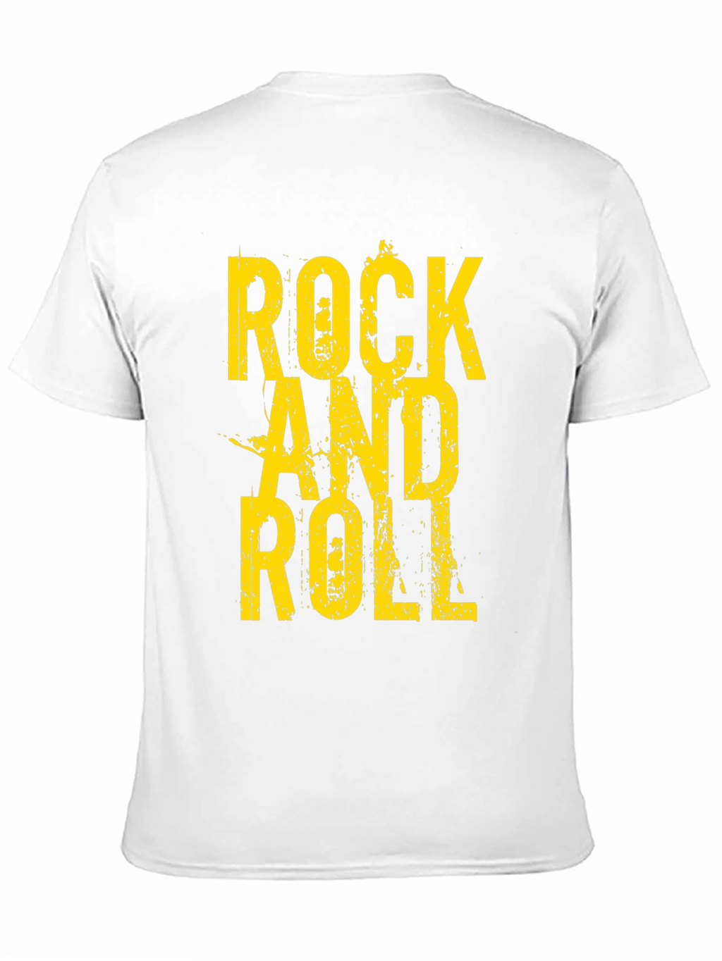 Rock and Roll Graphic Tee - Black Cotton T-Shirt