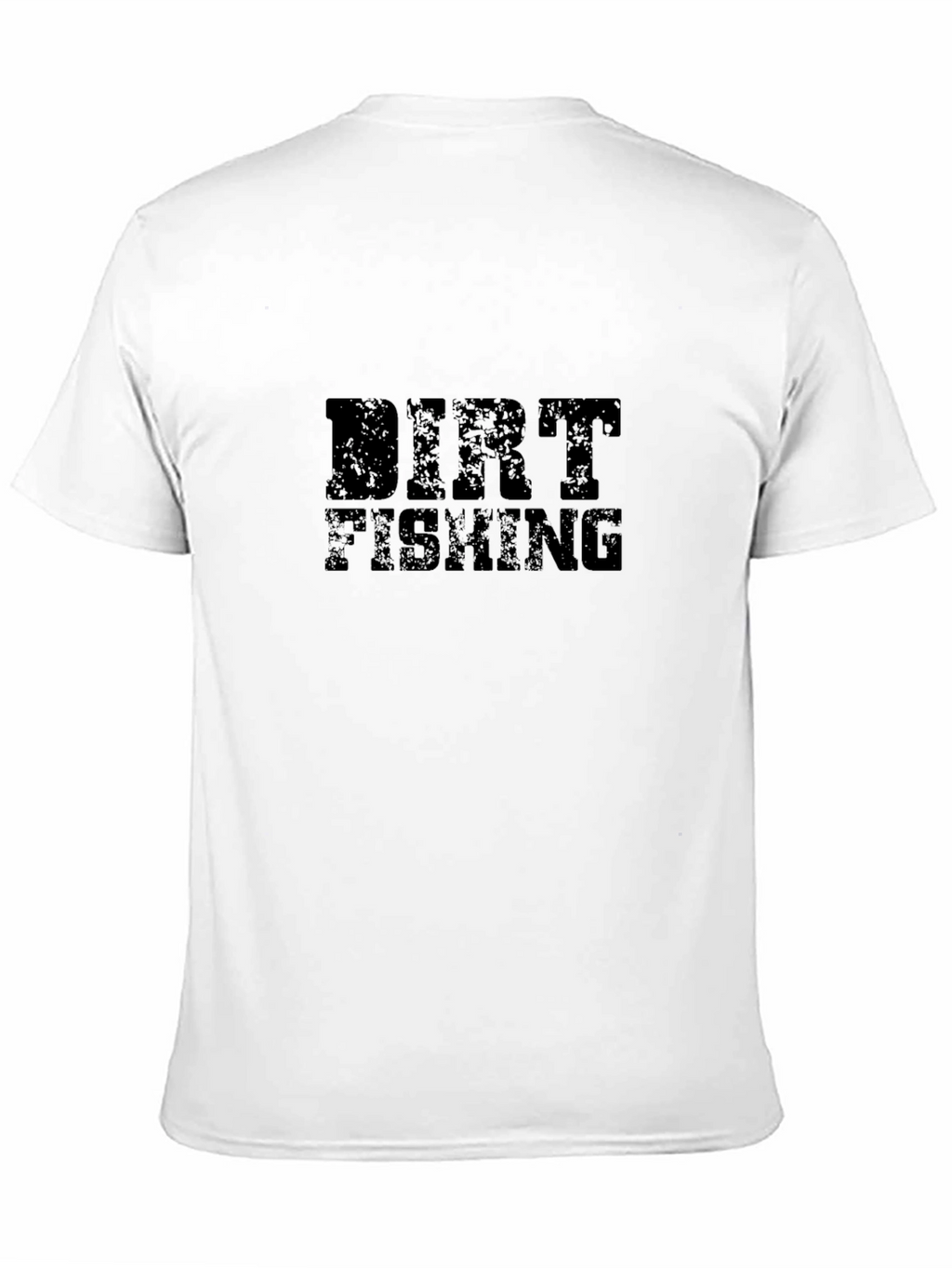 Dirt Fishing Graphic Tee - Black Cotton T-Shirt