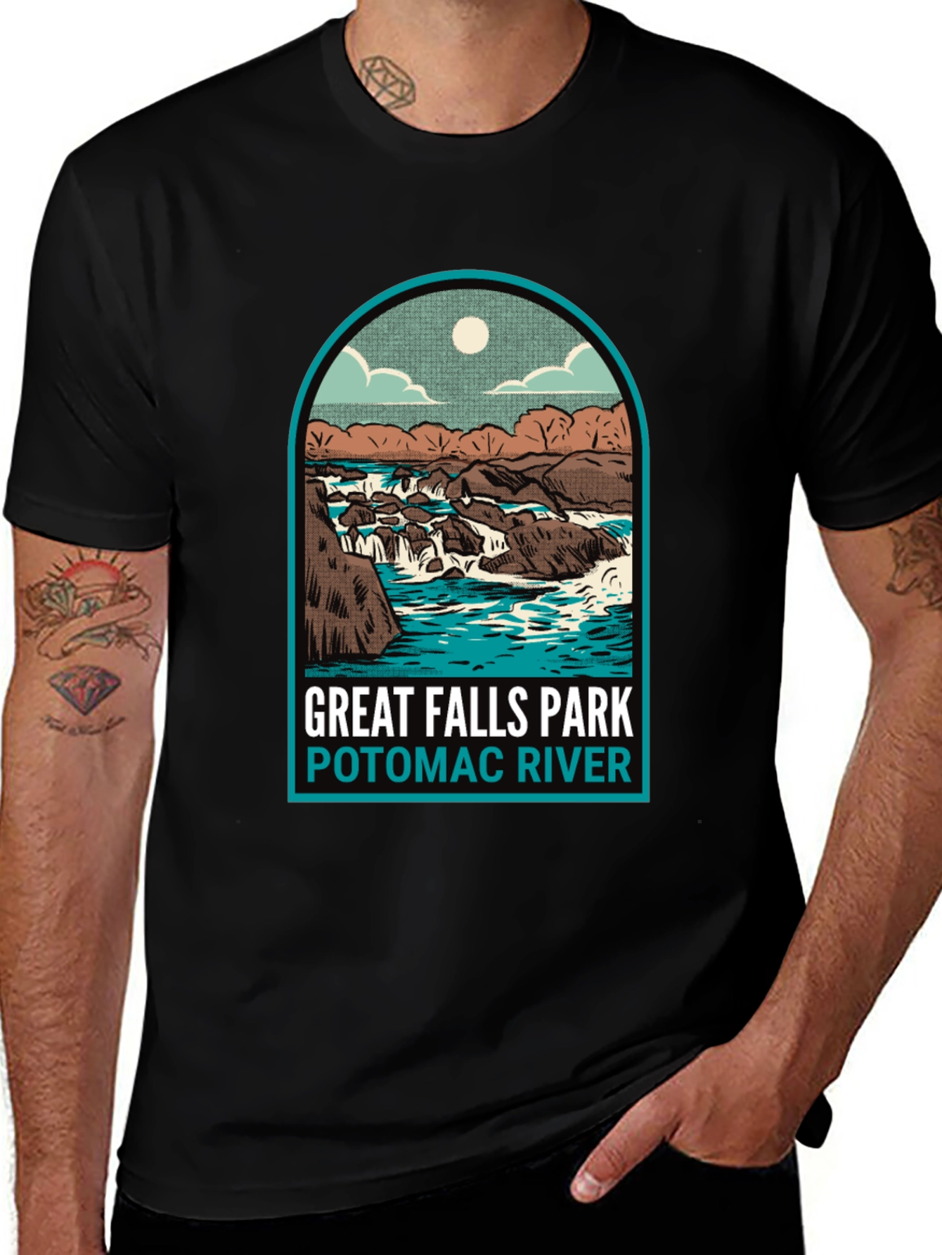 Great Falls Park Graphic Tee - Potomac River