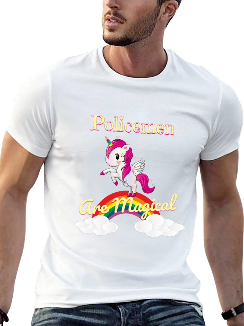 Policemen Are Magical Graphic T-Shirt