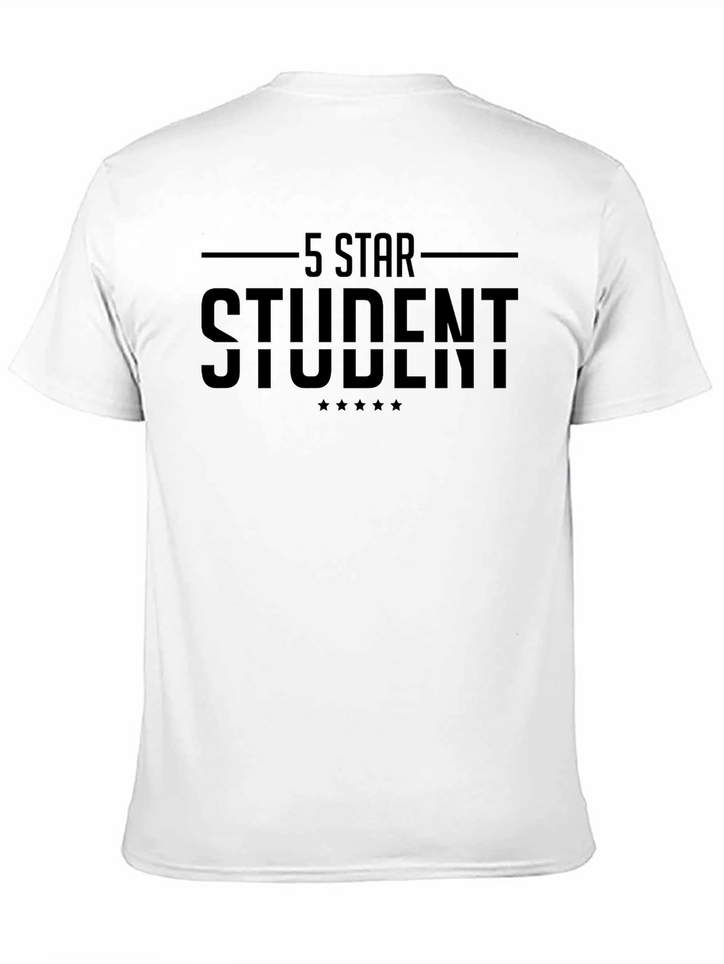 5 Star Student Black Graphic Tee