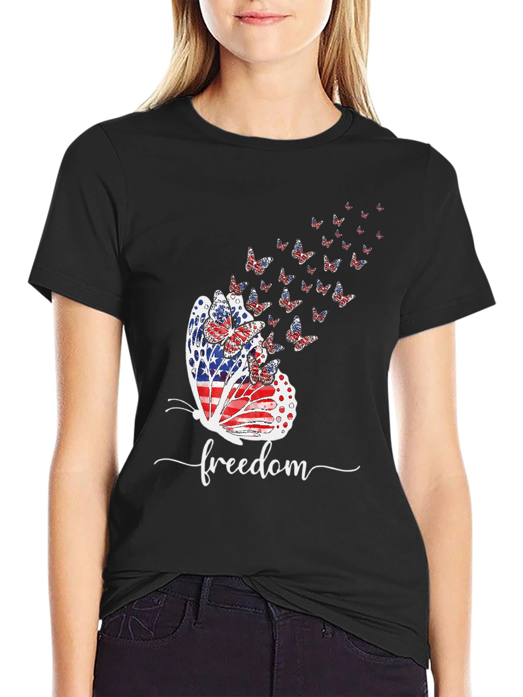 Patriotic Butterfly Freedom T-Shirt