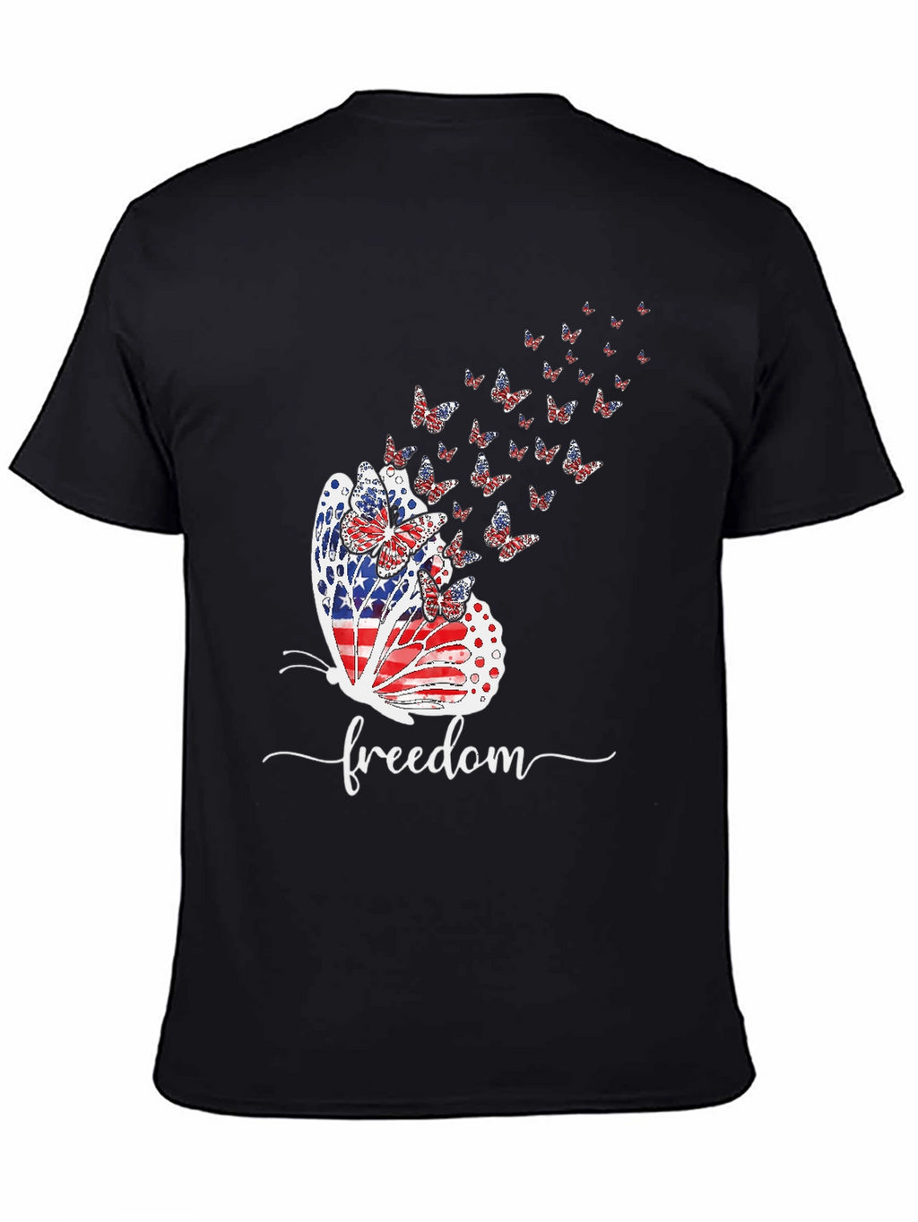 Patriotic Butterfly Freedom T-Shirt