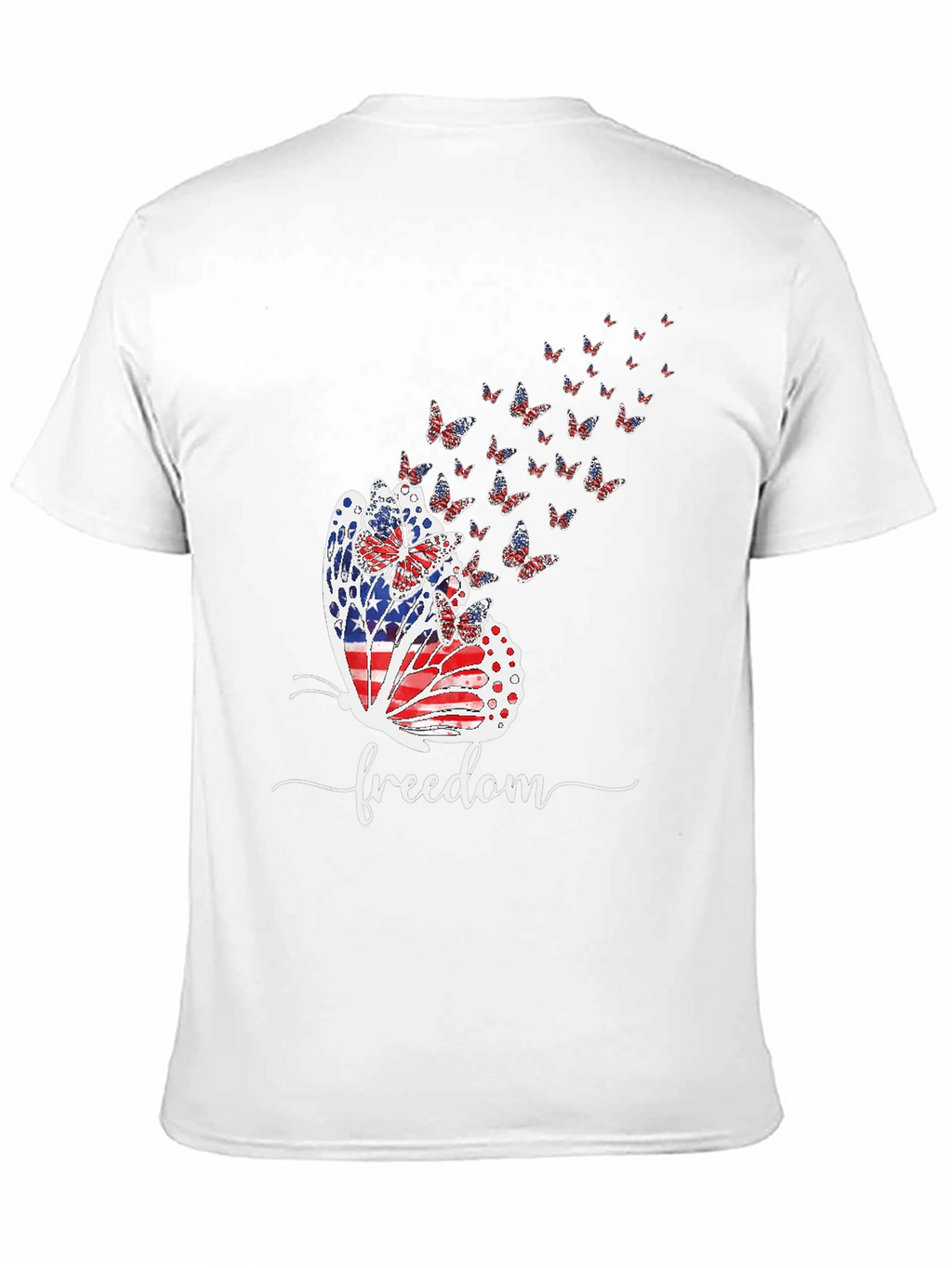 Patriotic Butterfly Freedom T-Shirt